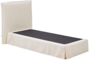 Kave Home Bílá jednolůžková postel Jaira s čelem 90 x 200 cm