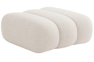 Cosmopolitan Design Světle béžová podnožka Koge 95 x 95 cm