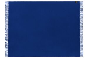 FEST Amsterdam Modrý vlněný pléd Ro 170 x 130 cm