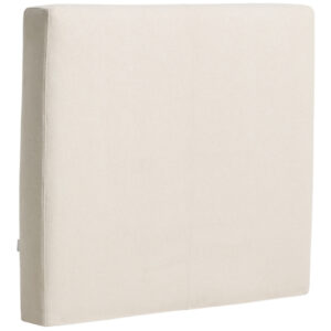 Kave Home Béžové čalouněné čelo k posteli Blok 90 cm