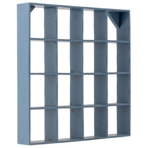 Bloomingville Modrá nástěnná police Bekka 70 x 70 cm