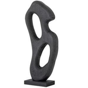 Bloomingville Černá dřevěná soška Elya 45