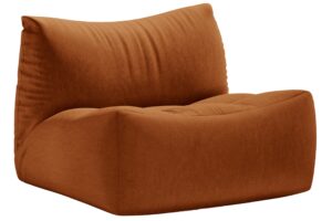 Micadoni Terakotově oranžové sametové křeslo Tove