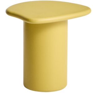 Kave Home Žlutý cementový zahradní stolek Macarella 48 x 47 cm