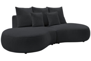 Bobochic Paris Tmavě šedá bouclé trojmístná pohovka Saint-Germain 260 cm