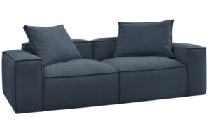 Bobochic Paris Tmavě modrá trojmístná pohovka Boheme 260 cm