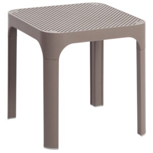 Nardi Béžovošedý plastový zahradní stolek Net 40 x 40 cm