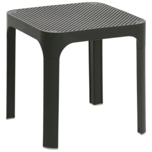Nardi Tmavě šedý plastový zahradní stolek Net 40 x 40 cm