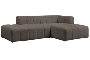 Bobochic Paris Hnědá bouclé rohová pohovka Annecy 262 cm