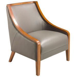 Angel Cerdá Šedé kožené křeslo No. 5126