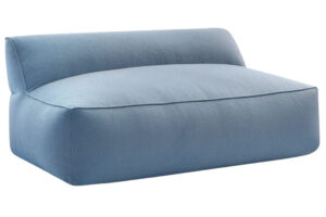 Bobochic Paris Tmavě modrá zahradní pohovka Riviera 160 cm