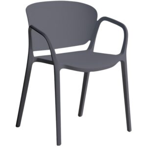 Kave Home Šedá plastová zahradní židle Ania