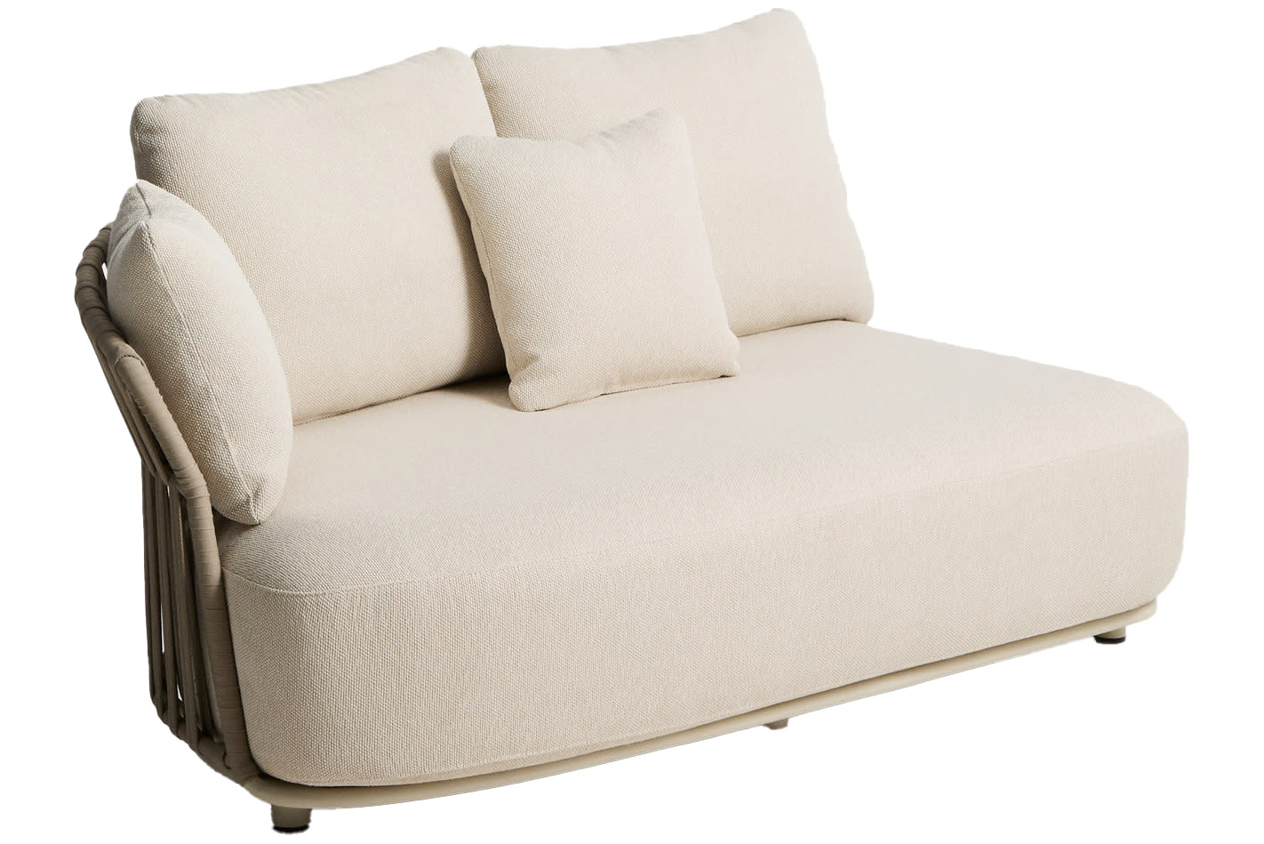 Kave Home Béžový zahradní modul Osani 170 cm s výpletem