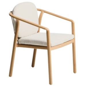 Kave Home Béžová zahradní židle Sirte s výpletem