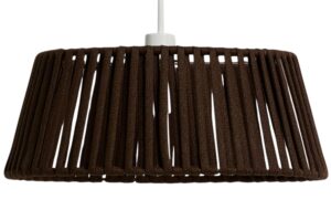 Kave Home Hnědé závěsné stínidlo Aldet  Ø 46 cm