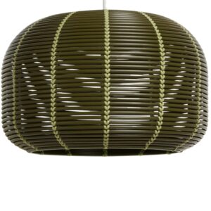 Kave Home Zelené závěsné stínidlo Garoina Ø 50 cm