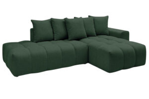 Bobochic Paris Zelená rohová pohovka Mont-Blanc 313 cm