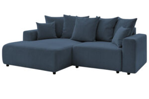 Bobochic Paris Tmavě modrá rozkládací pohovka Atilla 244 cm