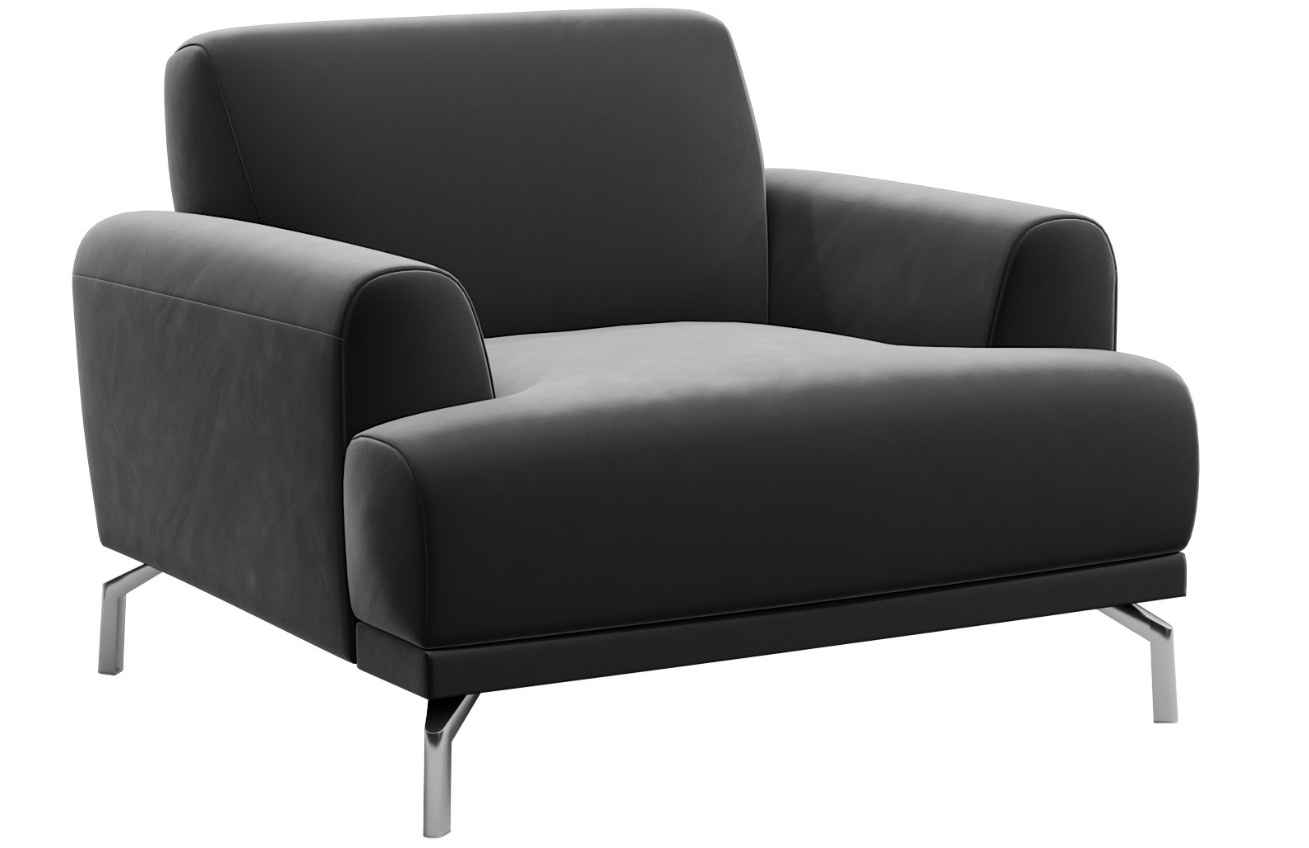 Mesonica Sametové křeslo Puzo