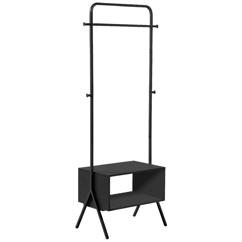 Kave Home Černý kovový věšák Celise 180 x 74 cm