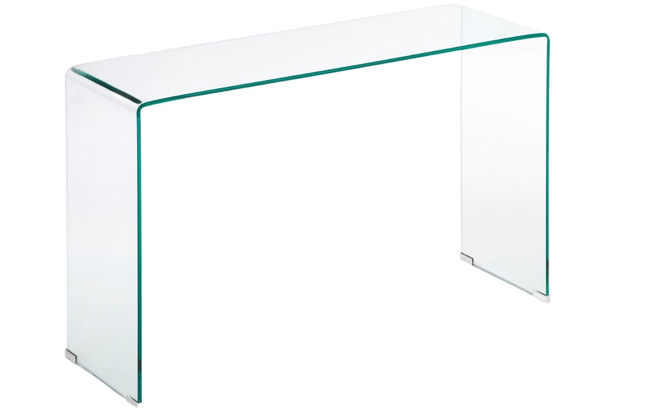 Kave Home Skleněný toaletní stolek Burano 125 x 40 cm