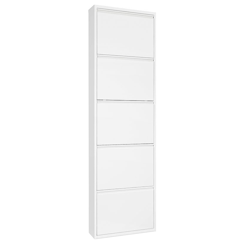 Kave Home Bílý kovový botník Ode 169 cm