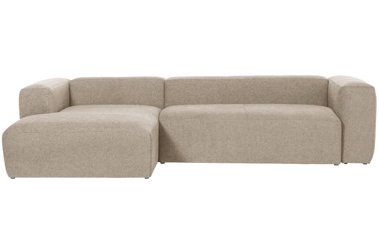 Kave Home Béžová rohová pohovka Blok 300 cm