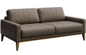 Mesonica Světle hnědá kožená dvoumístná pohovka Musso Tufted 173 cm