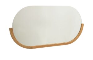 Kave Home Teakové závěsné zrcadlo Rokia 55 x 90 cm