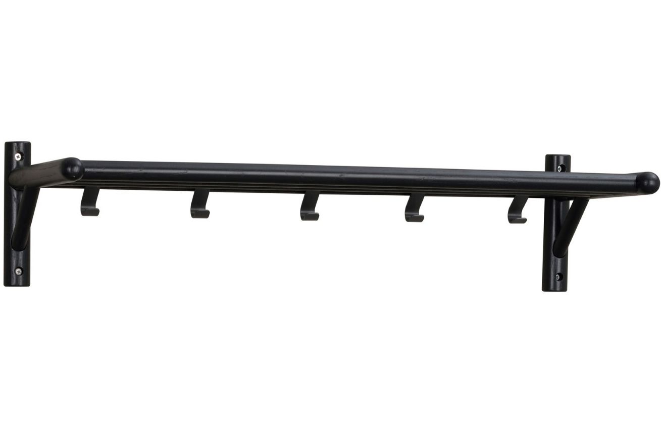 Černý dubový nástěnný věšák ROWICO MILFORD 80 cm