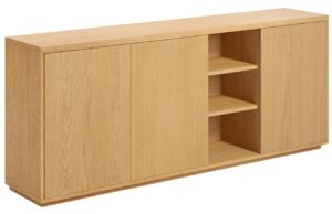 Kave Home Dubová komoda Abilen 180 x 36 cm