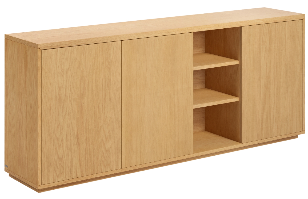 Kave Home Dubová komoda Abilen 180 x 36 cm