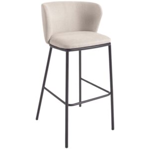 Kave Home Béžová barová židle Ciselia 75 cm
