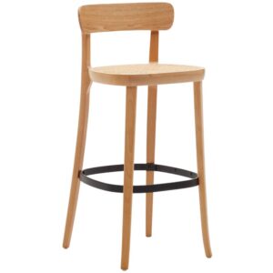 Kave Home Jasanová barová židle Romane 76 cm