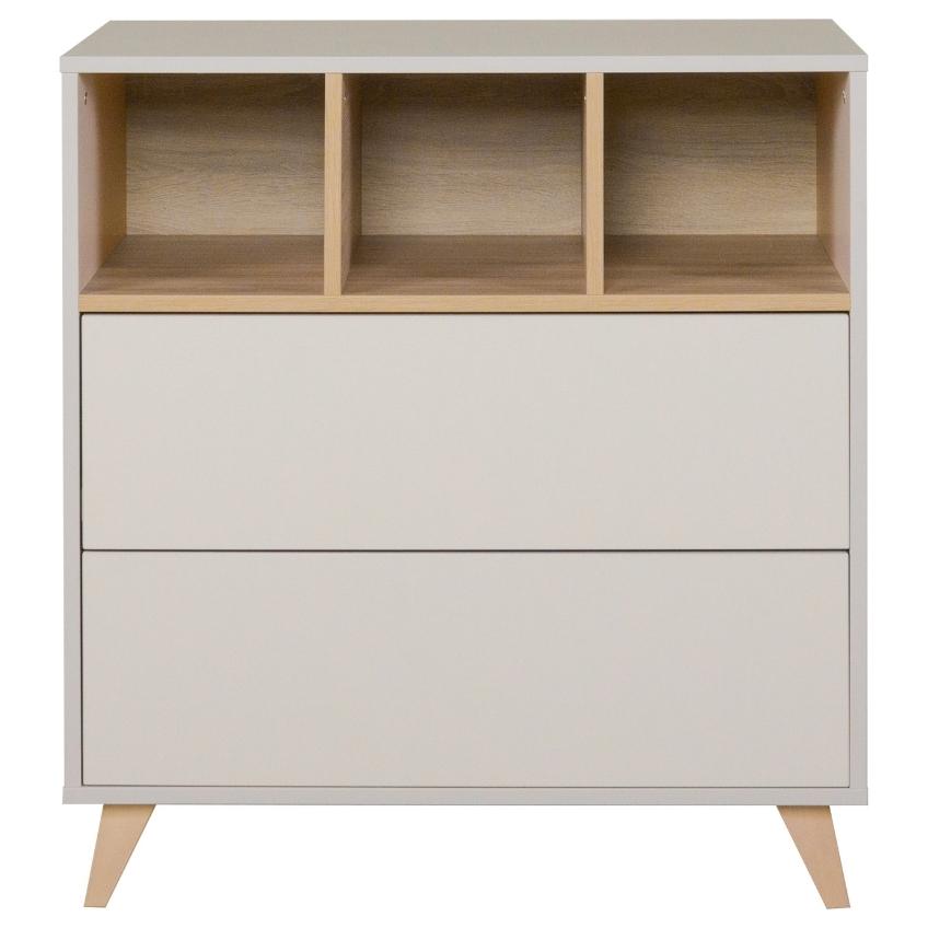 Béžová přebalovací komoda Quax Loft 86 x 48 cm