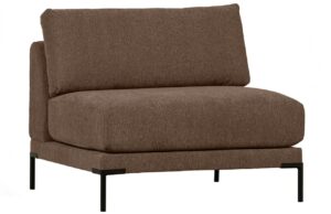 WOOOD Tmavě hnědý středový modul Coulee 100 x 100 cm