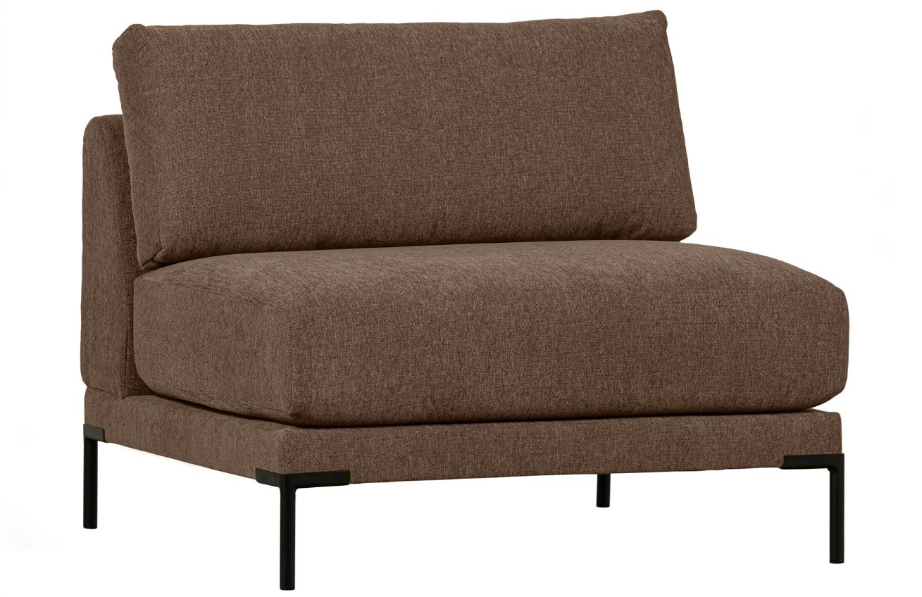 WOOOD Tmavě hnědý středový modul Coulee 100 x 100 cm