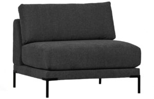 WOOOD Tmavě šedý středový modul Coulee 100 x 100 cm