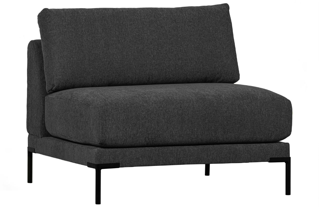 WOOOD Tmavě šedý středový modul Coulee 100 x 100 cm