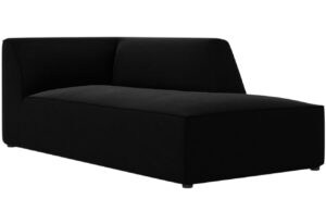 Micadoni Černá sametová lenoška Ruby 181 cm