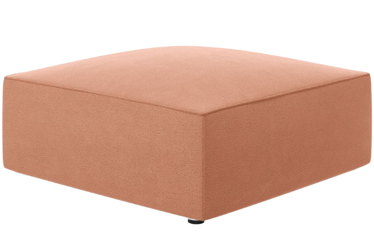 Micadoni Růžová sametová podnožka Ruby 93 x 93 cm