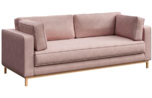 Ame Yens Růžová trojmístná pohovka Celerio 222 cm