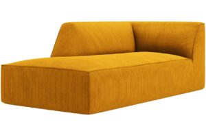 Micadoni Hořčicově žlutá manšestrová lenoška Ruby 181 cm