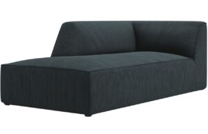 Micadoni Tmavě modrá manšestrová lenoška Ruby 181 cm