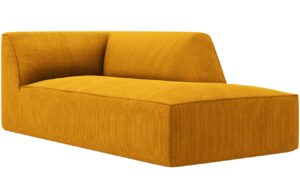 Micadoni Hořčicově žlutá manšestrová lenoška Ruby 181 cm