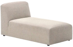Kave Home Béžová látková lenoška Neom 152 cm