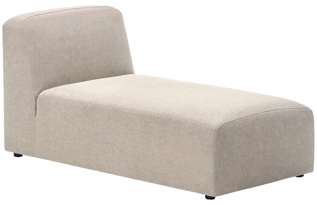 Kave Home Béžová látková lenoška Neom 152 cm