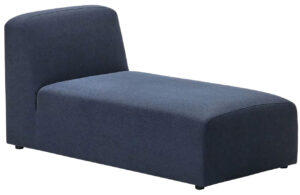 Kave Home Tmavě modrá látková lenoška Neom 152 cm