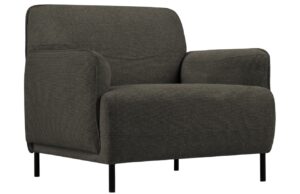 Windsor & Co Tmavě šedé křeslo Neso