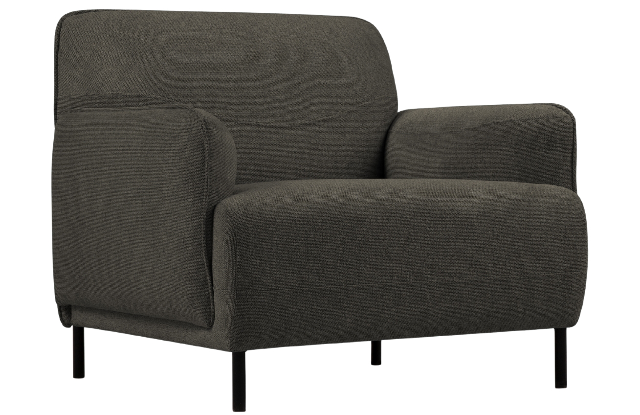 Windsor & Co Tmavě šedé křeslo Neso